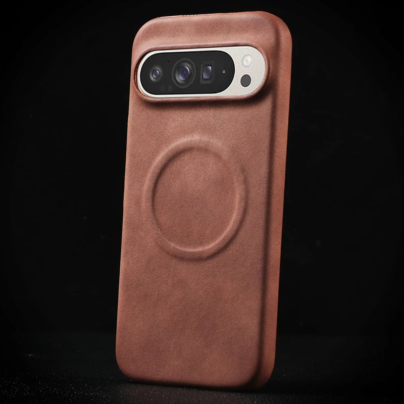 Luxury Business Leather Magnetic Case for Google Pixel 9 Series