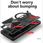 Xiaomi 14T Series Shockproof Armor Case with Slide Camera Lens & Ring Stand