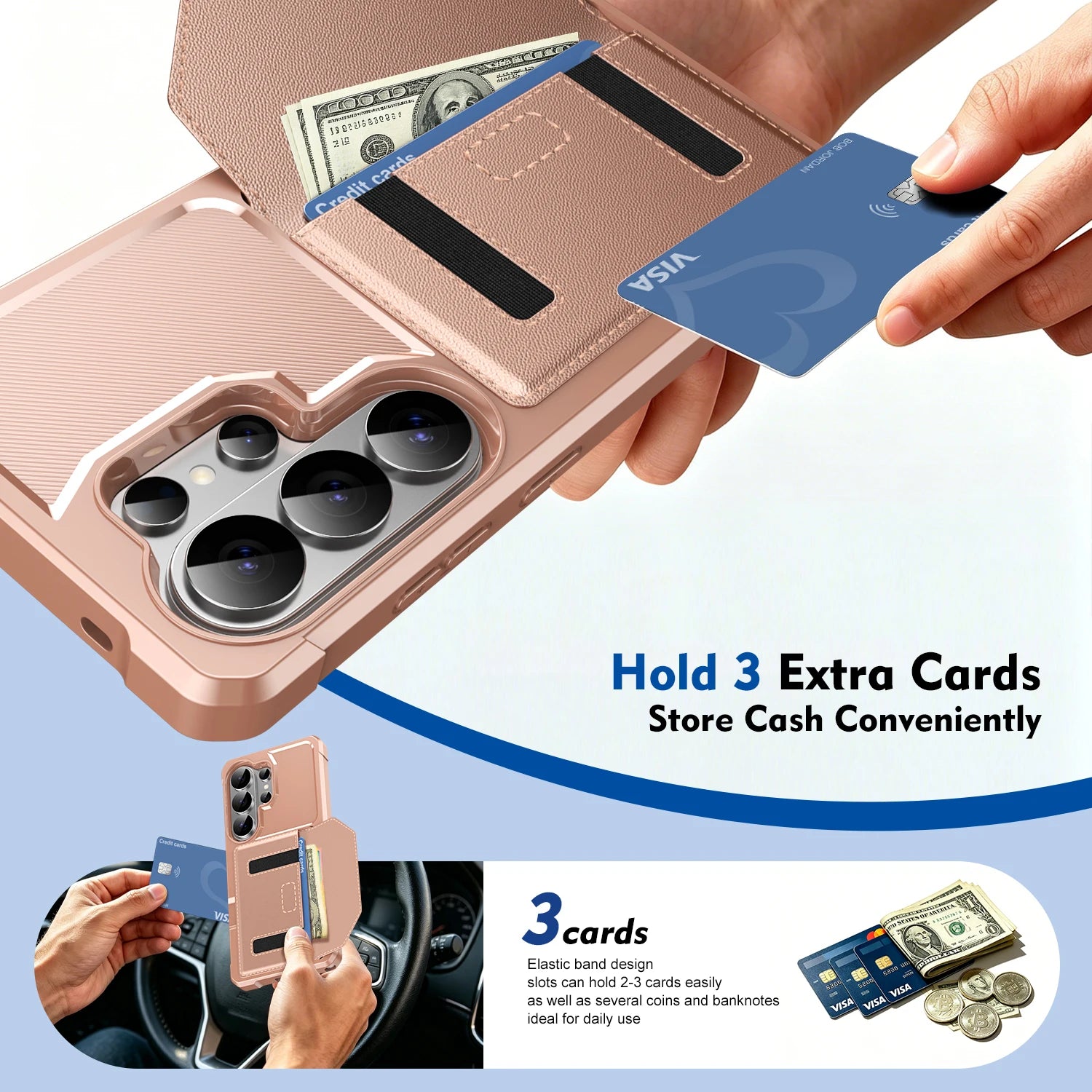 Protective Leather Wallet Case for Samsung Galaxy S26 Series
