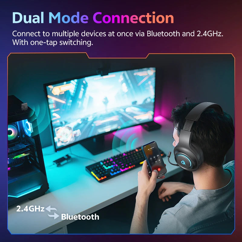 QCY Heroad V200 Wireless Over-Ear Headphone
