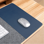 Modern Felt & Leather Mouse Pad