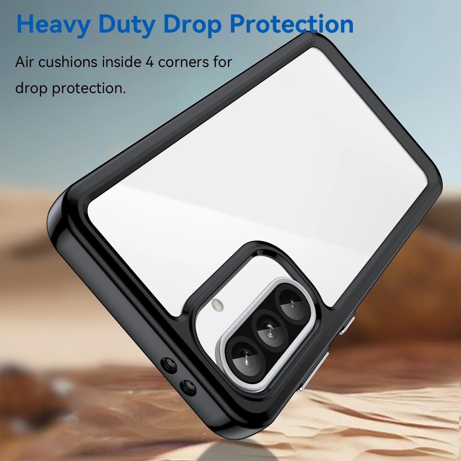 Samsung Galaxy A36 Clear Hard Case with Translucent Back Shell