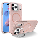 iPhone 17 Series Glamorous Glitter MagSafe Case with Lens Stand