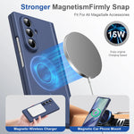 Durable Magnetic Frosted Case with Hinge Protection for Samsung Galaxy Z Fold 7