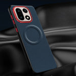 OnePlus 15 Woven Textile & Leather Executive Magnetic Case