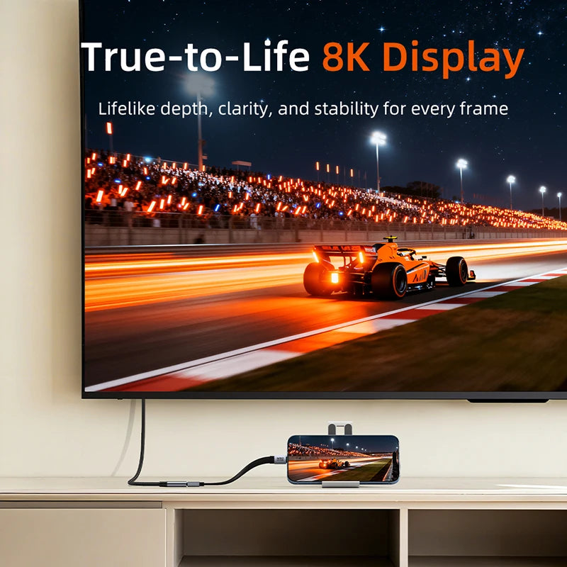 CABLETIME Portable Keychain USB4 Cable with 80Gbps Data & 8K60Hz