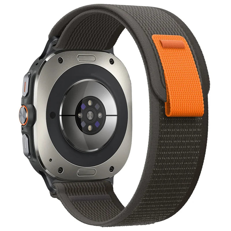 Ribbed Nylon No-Gap Watch Strap for Samsung Galaxy Watch Ultra 2