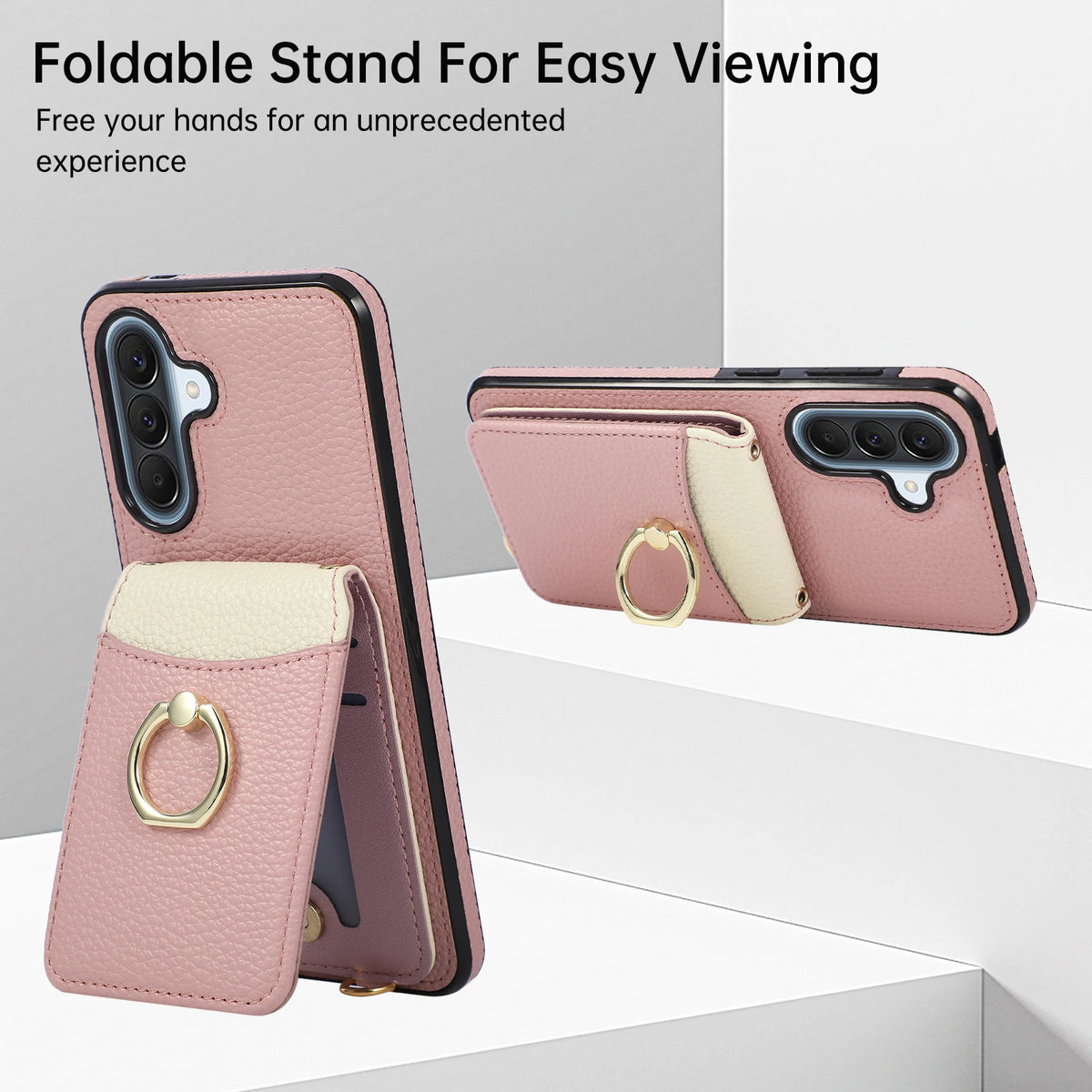 Leather Crossbody Strap Card Case for Samsung Galaxy A26