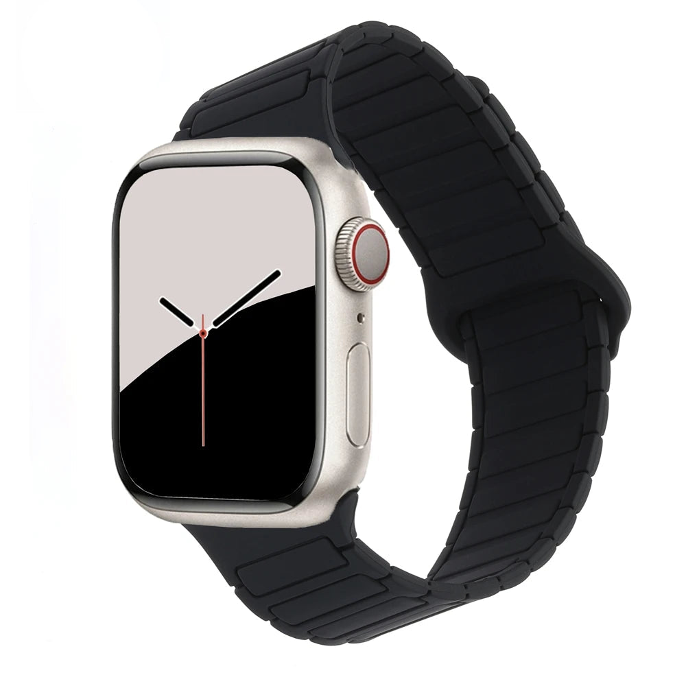 Asymmetrical Magnetic Silicone Strap for Apple Watch