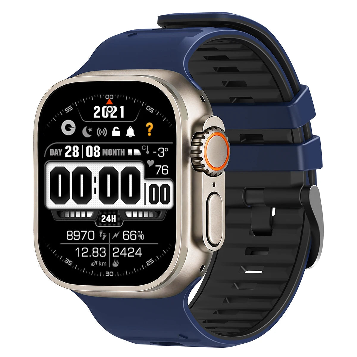 Two-Tone Silicone Replacement Band for Apple Watch