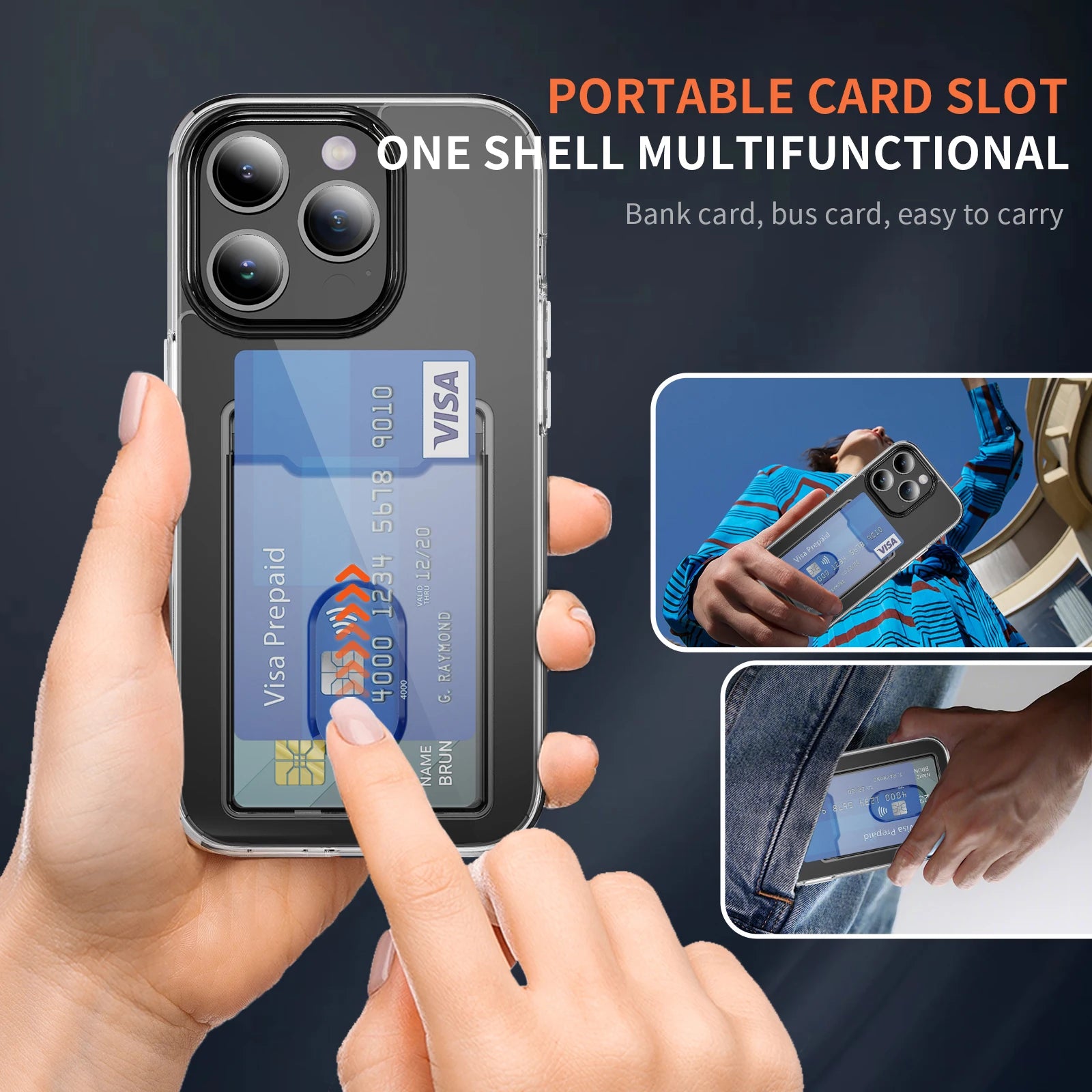 Crystal Clear Acrylic Phone Case for iPhone 15 Series