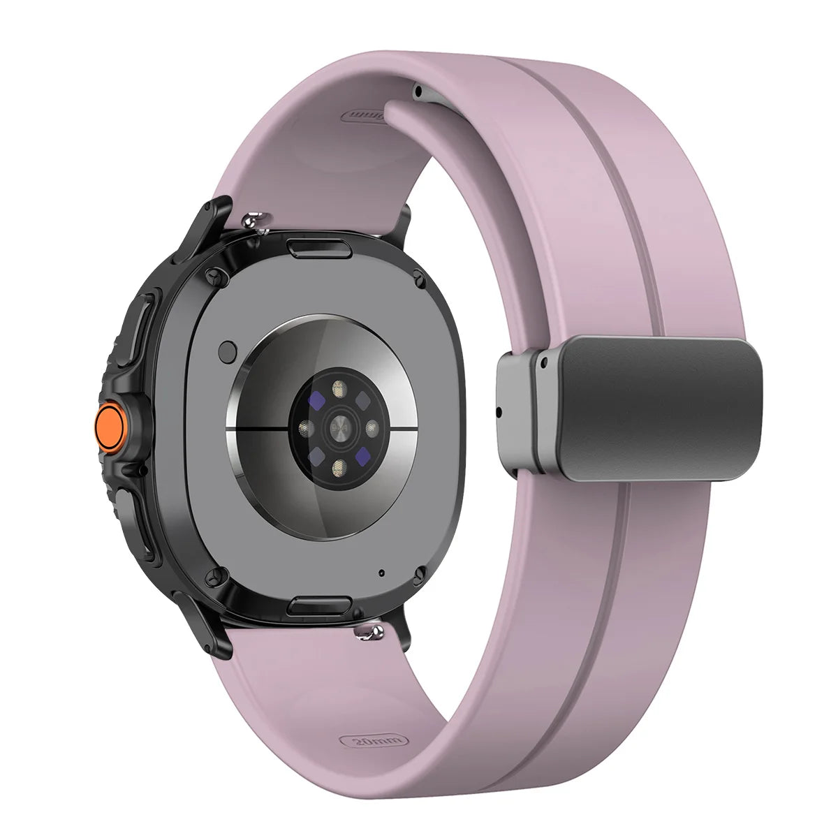 Silicone Magnetic Buckle Strap for Samsung Galaxy Watch 8 /  Galaxy Watch 8 Classic