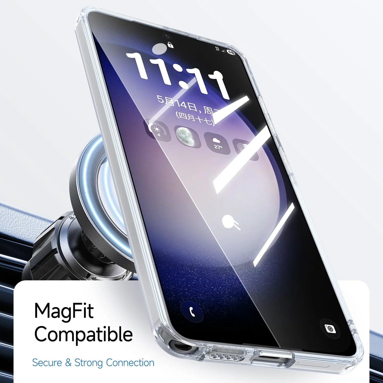 Luxury Transparent Magnetic Case for Samsung Galaxy S26 Series