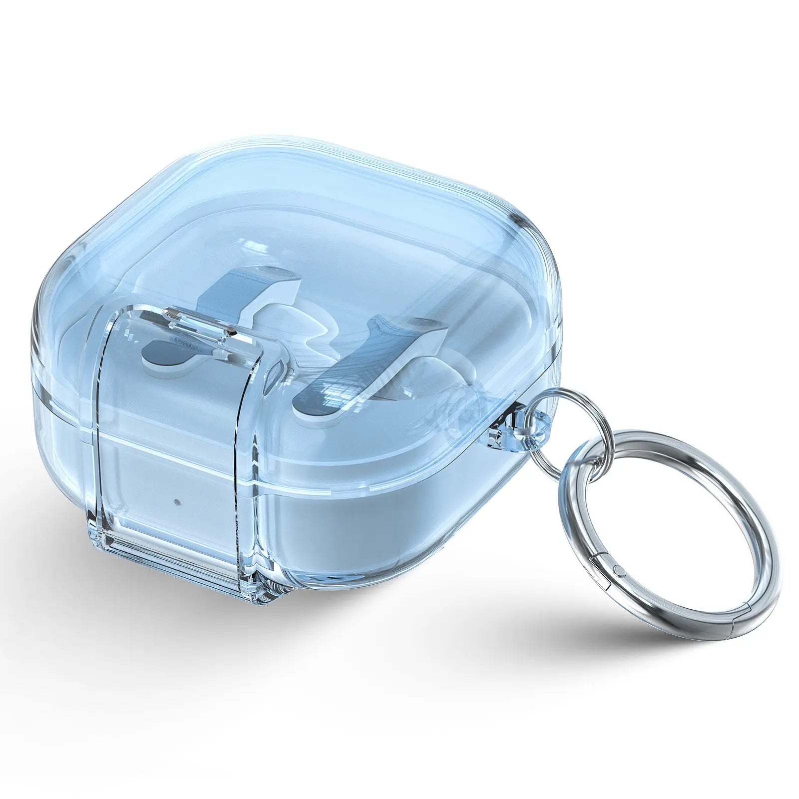 Samsung Galaxy Buds 4 / 4 Pro Transparent Shockproof Case With Built-In Phone Stand