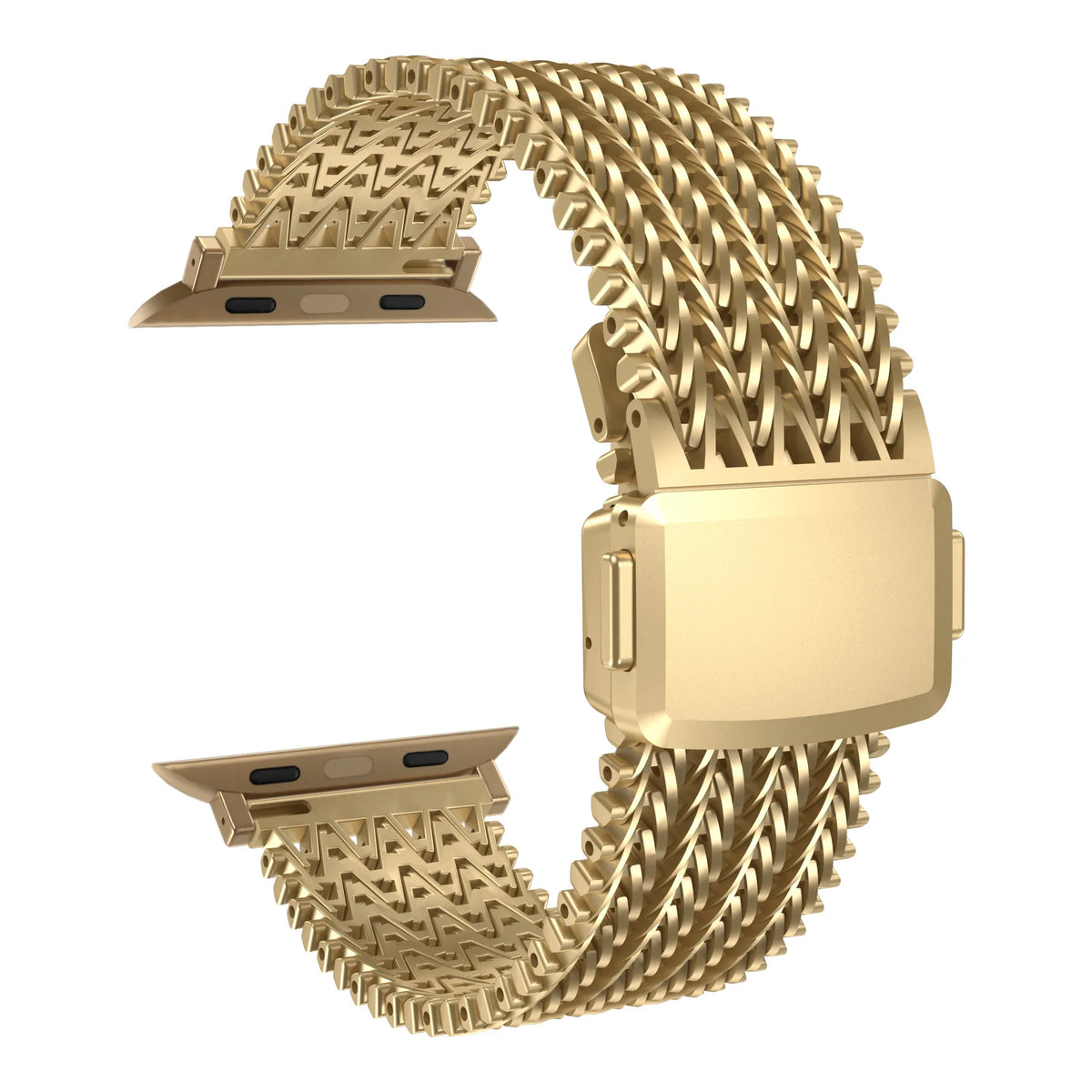 Magnetic Clasp Braided Mesh Band with Adjustable Sizing for Apple Watch