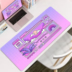 Large Format Vaporwave Kawaii Desk Mouse Pad
