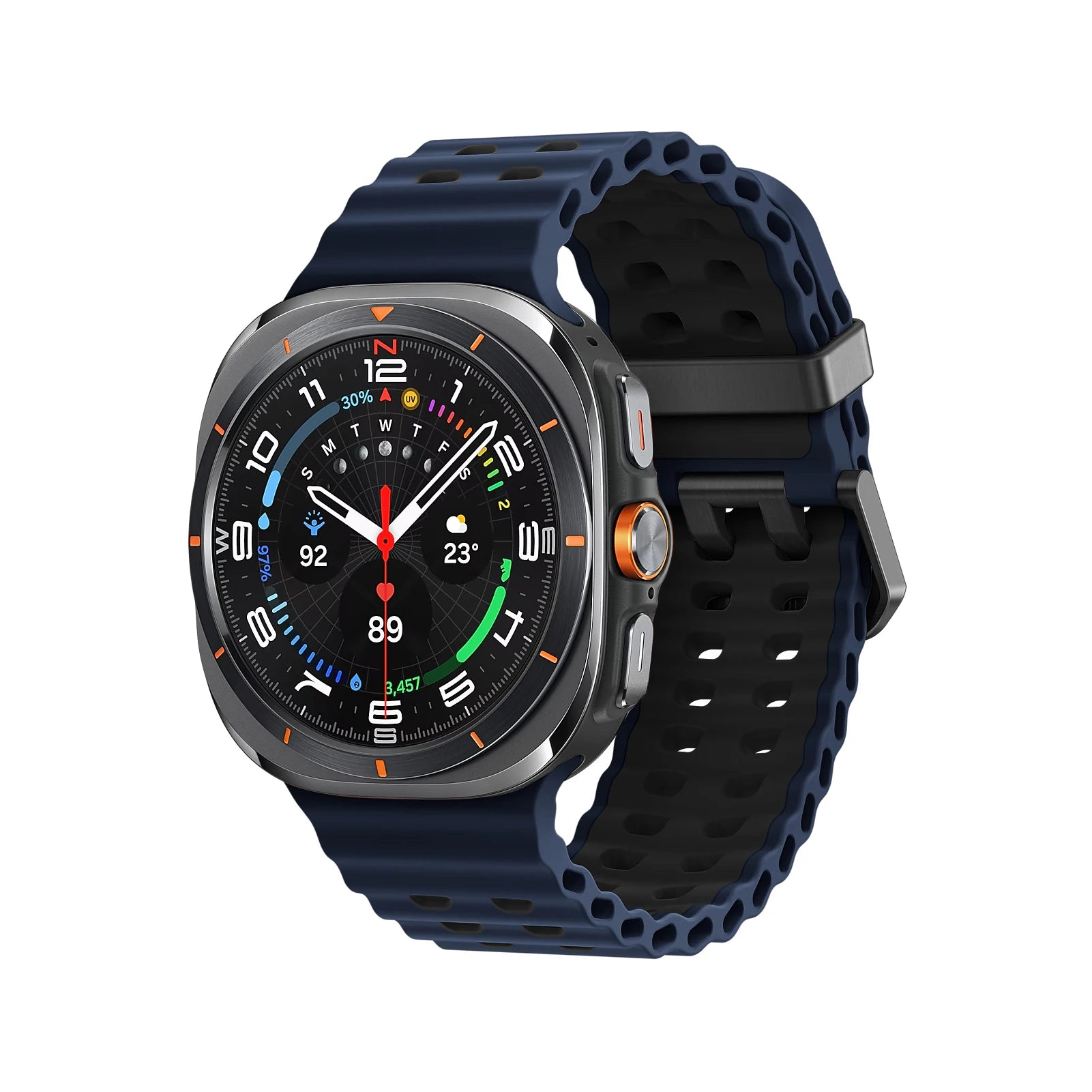 Two-Color Marine Silicone Band for Samsung Galaxy Watch Ultra and Samsung Galaxy Watch Ultra (2025)