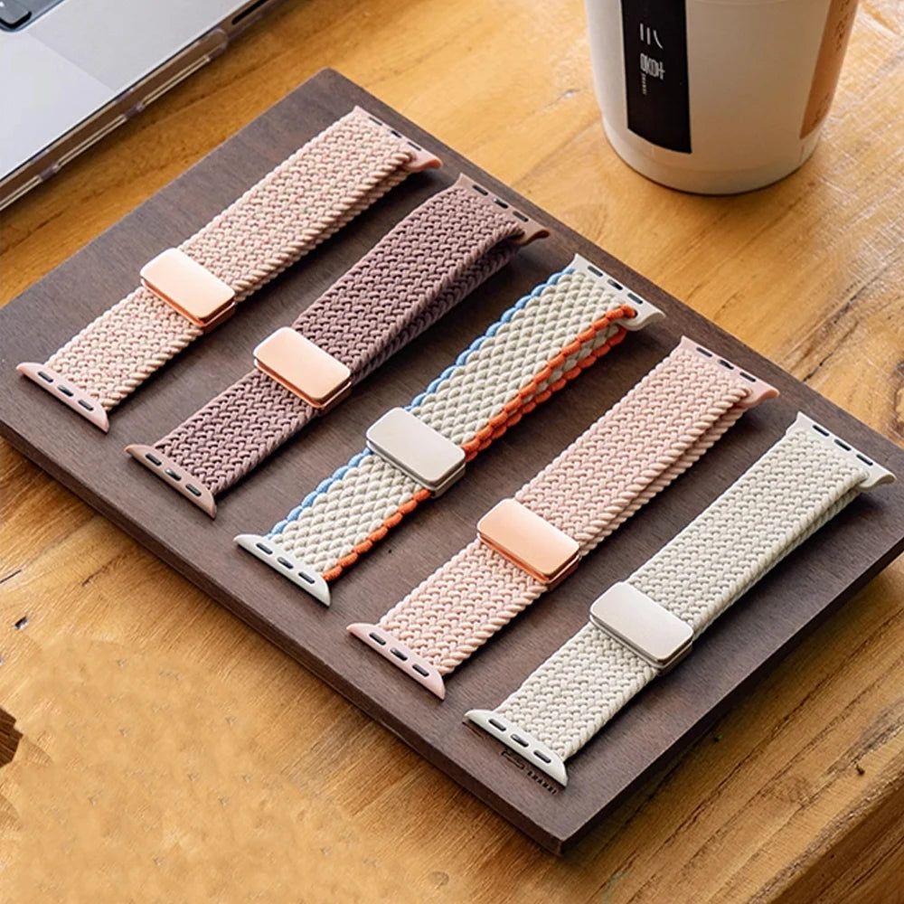 Premium Nylon Braided Strap for Apple Watch