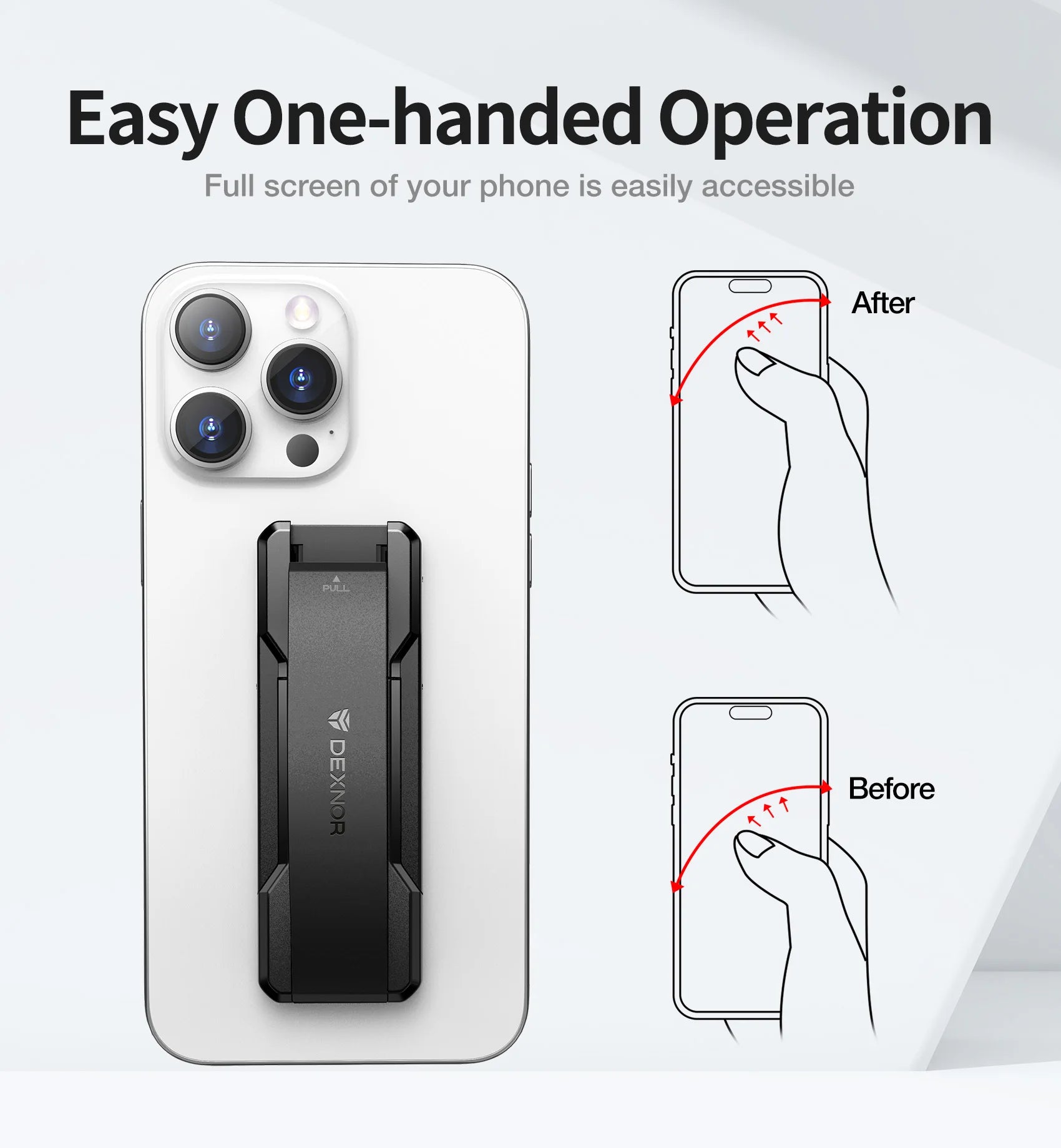 2-in-1 Phone Strap Grip with Kickstand