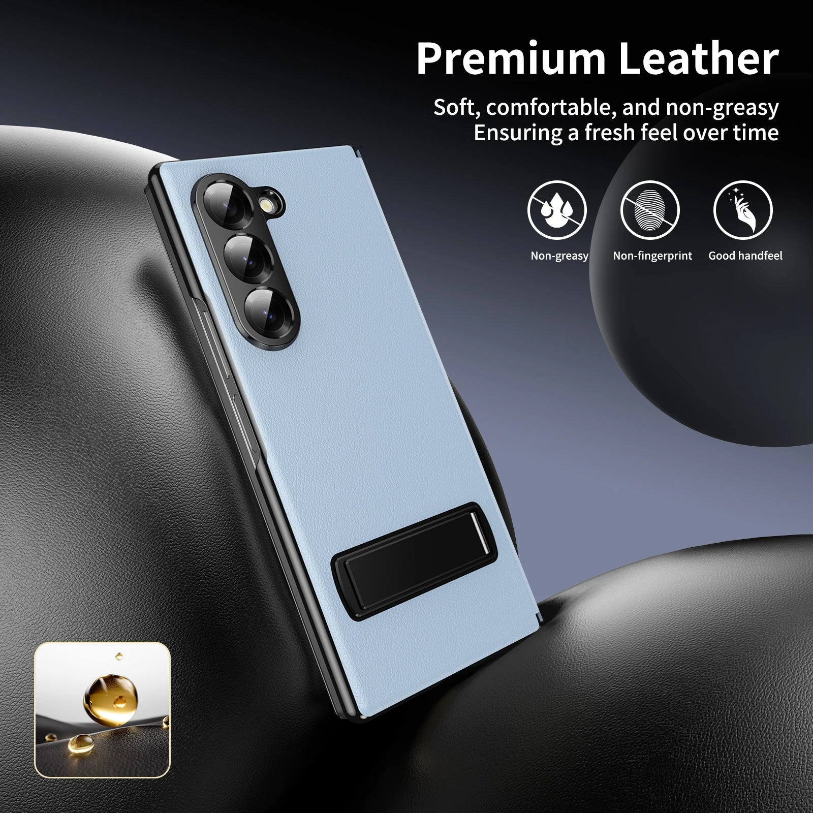 Slim Folding Hard Case with Stand for Samsung Galaxy Z Fold 7