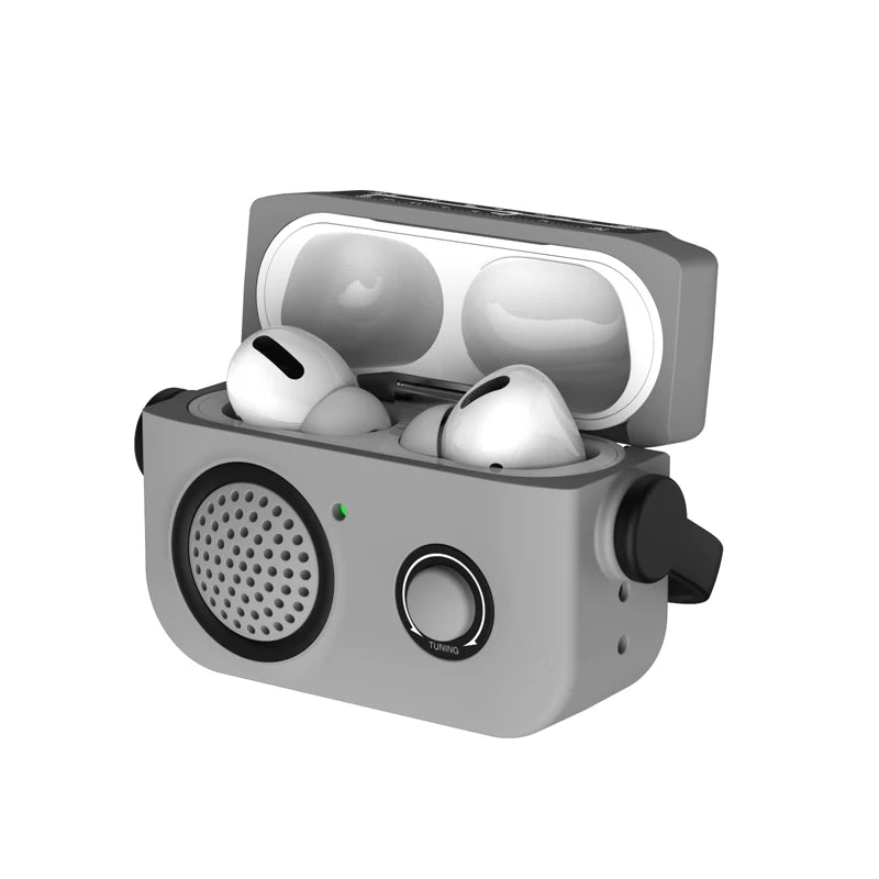 3D Simulation Radio Design Silicone Case for AirPods Pro 2
