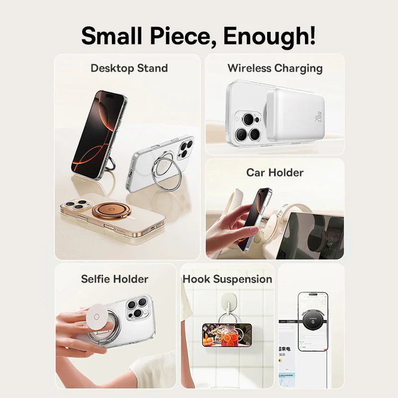 360° Rotating Finger Ring MagSafe Phone Holder