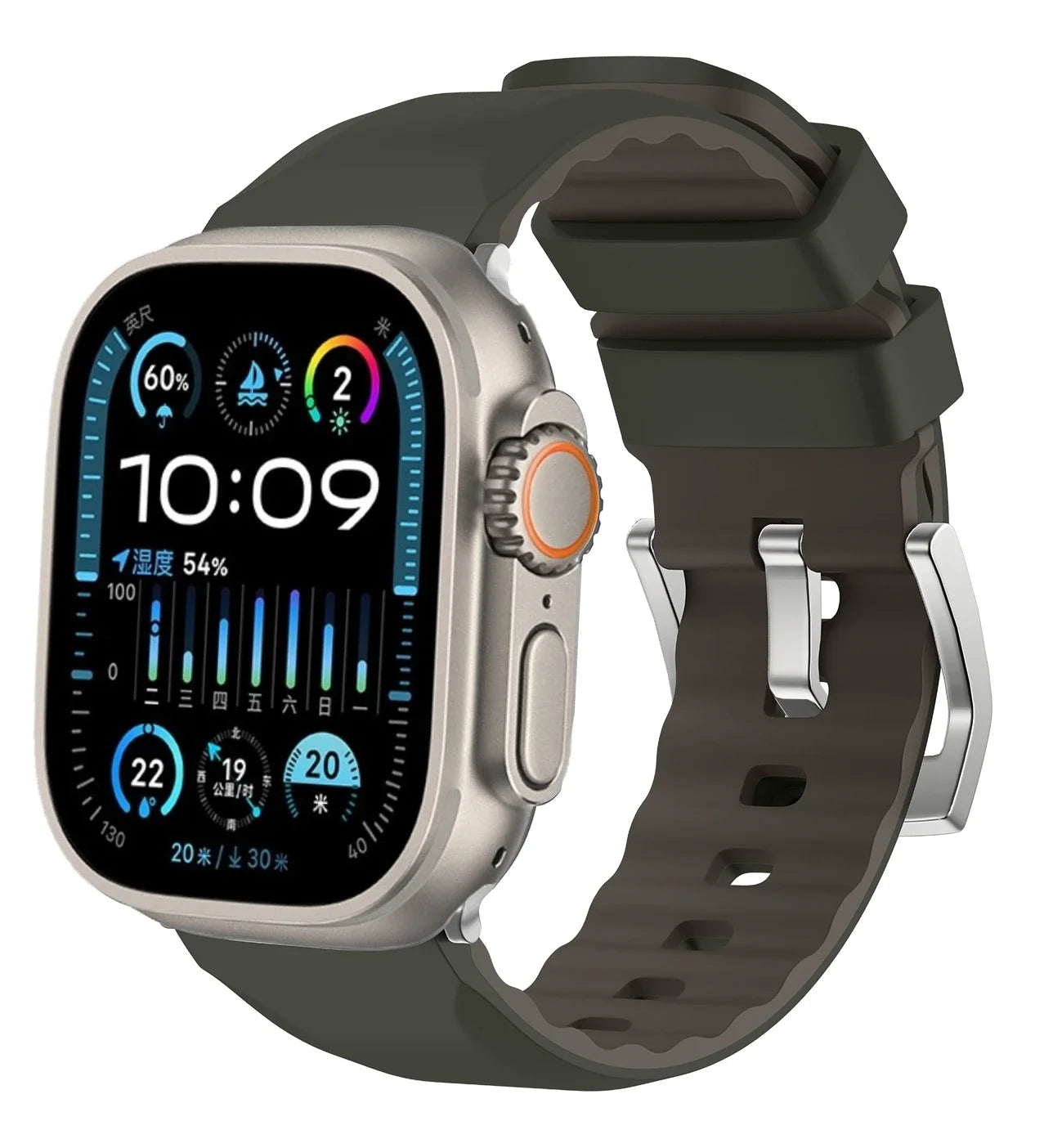 Dual Color Silicone Strap for Apple Watch