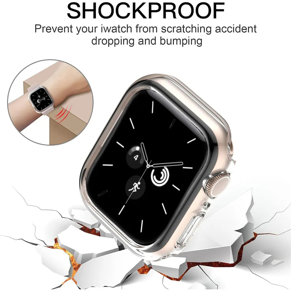 Snap-On Protective Case with Raised Bezel for Apple Watch