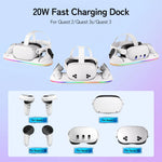 20W RGB Charging Dock for Meta Quest