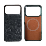 Natural Cowhide Leather MagSafe Case for iPhone 17 Series