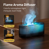USB Desk Humidifier with 7-Color Flame Light