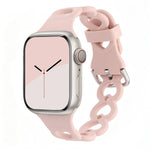 Breathable Perforated Silicone Band with Pin Buckle for Apple Watch