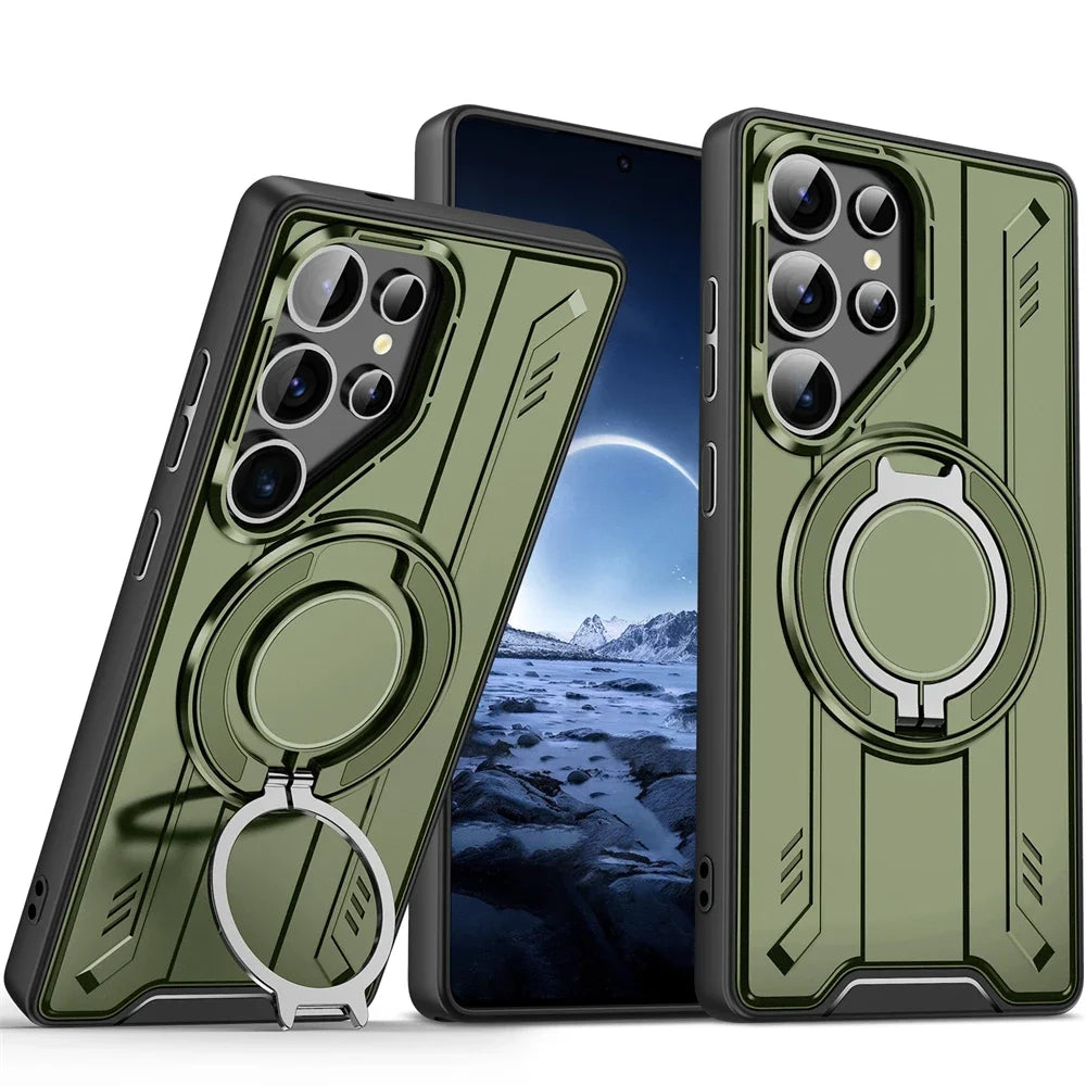 Heavy-Duty Armor Magnetic Phone Case for Samsung Galaxy S25 Series