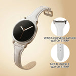 Slim Leather Strap with Waist-Curved Design for Samsung Galaxy Watch 8 Classic