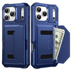 Shockproof Leather Phone Case with Card Storage for iPhone 17 Series