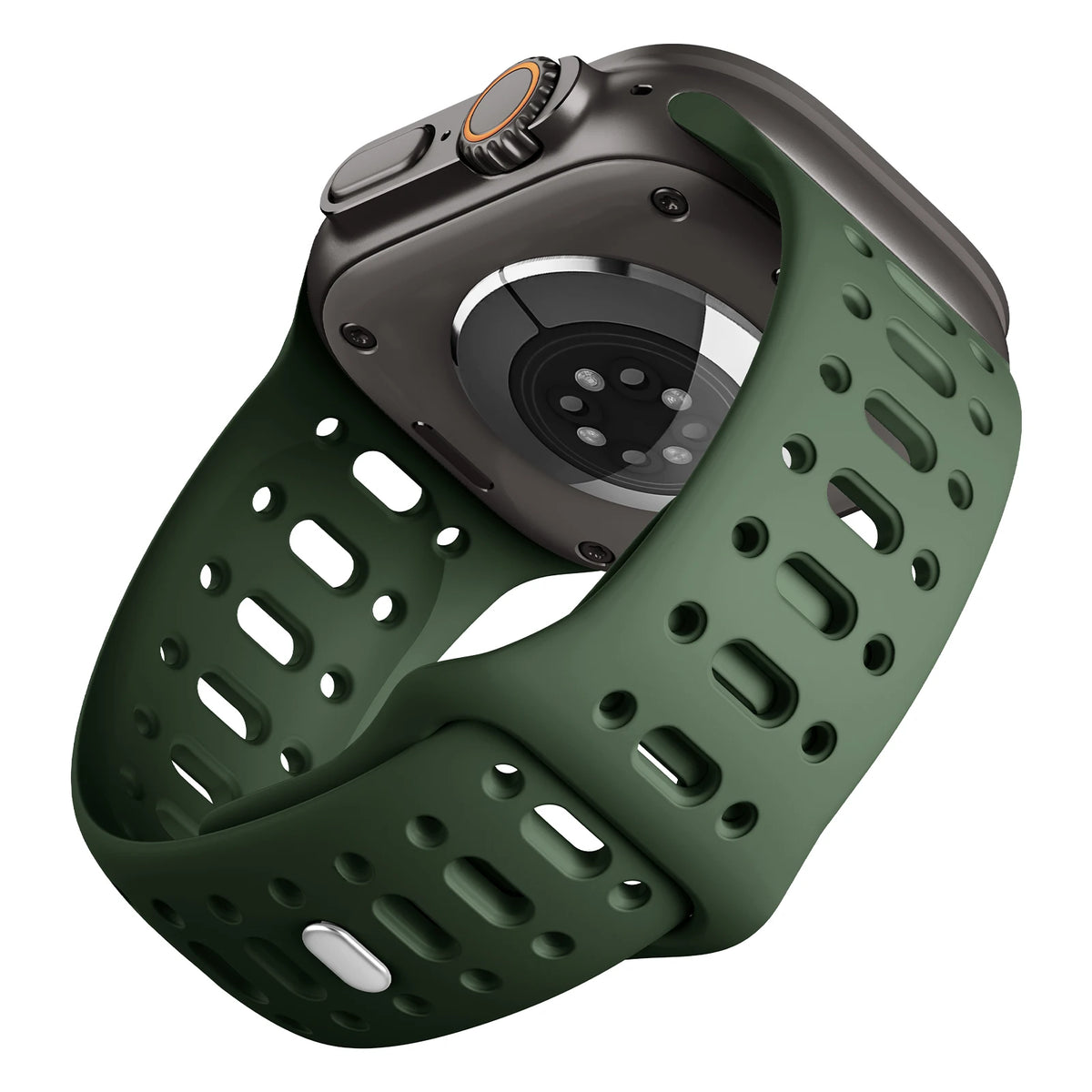 Perforated Silicone Sport Band with Ventilation Holes for Apple Watch