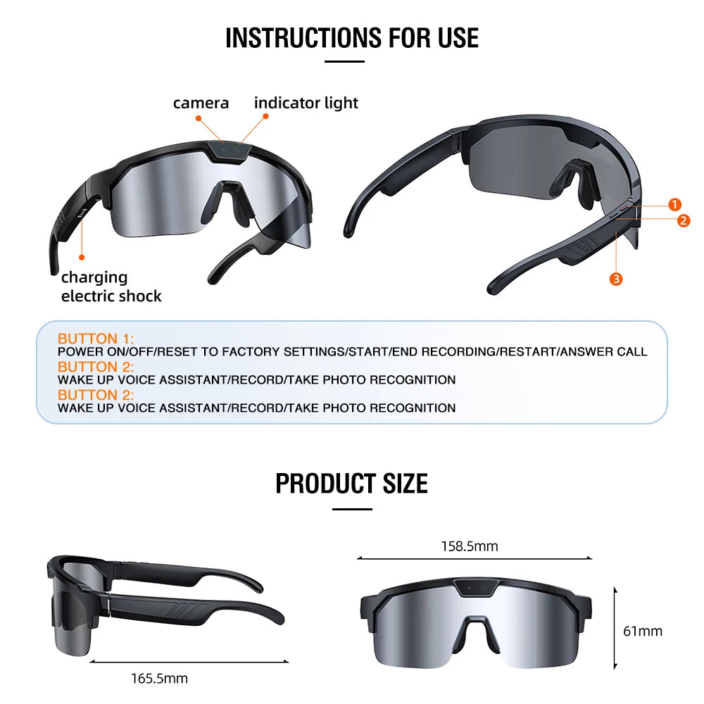 Zeblaze AI Smart Glasses with Real-Time Translation
