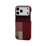 Colorful Carbon Fiber MagSafe Case with Metal Lens Frame for iPhone 17 Series