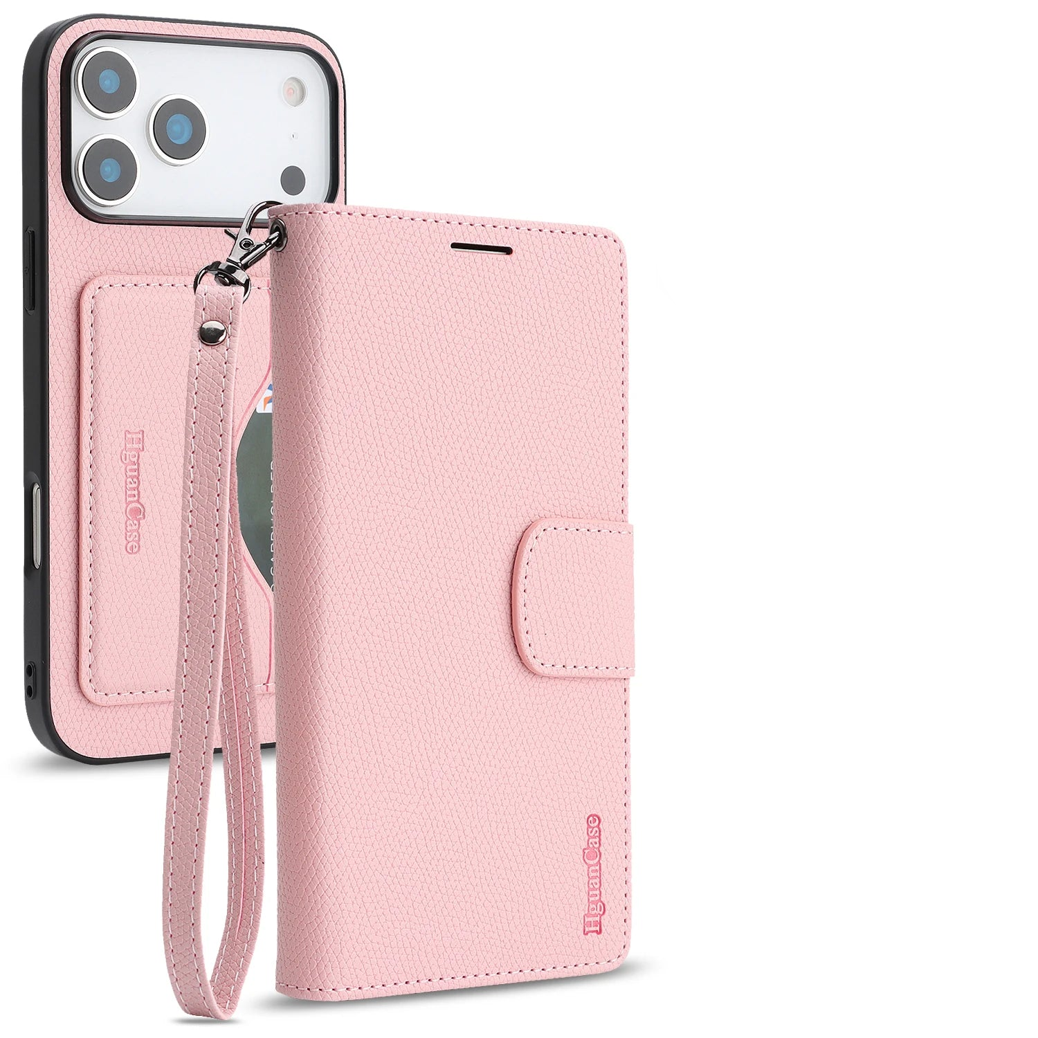 iPhone 17 Series Leather Flip Case with RFID Card Slots