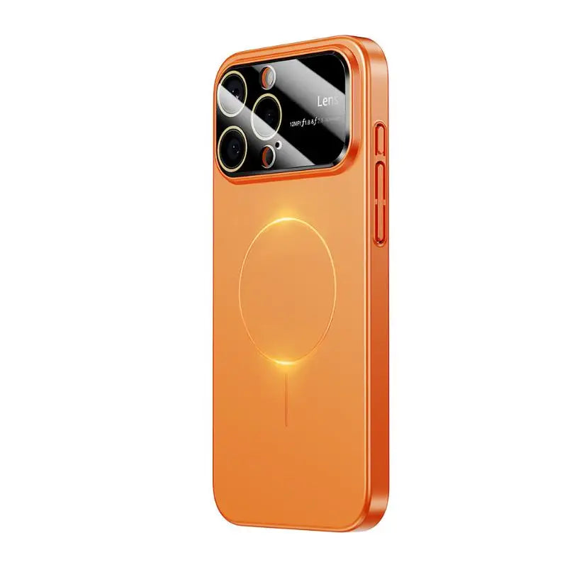 Hard Shell MagSafe Case with Lens Film Window for iPhone 16 Series
