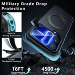 Matte PC TPU Shockproof Case with 360° Rotating Magnetic Ring for Xiaomi 18 Series