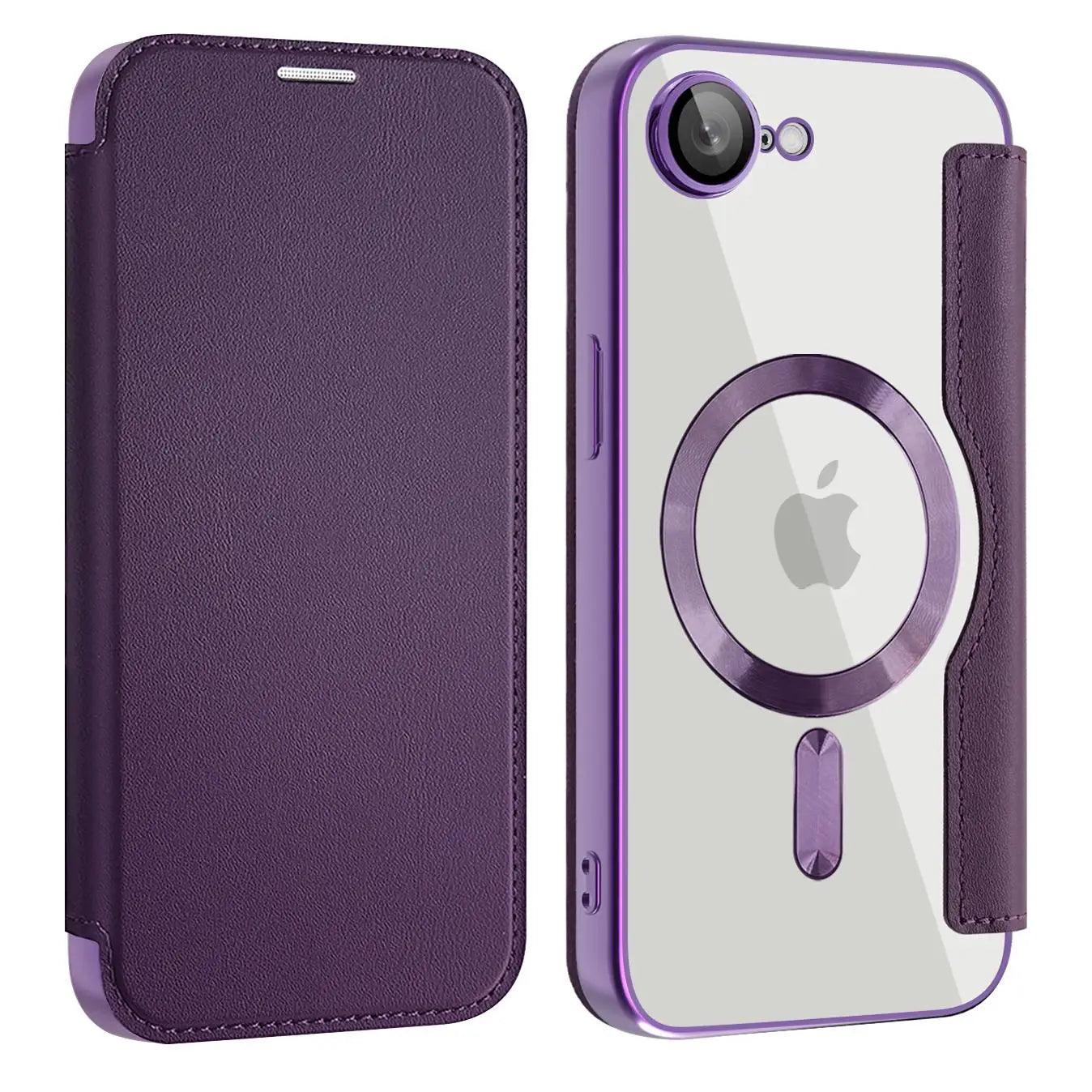 Protective Flip Magnetic Leather Case for iPhone 16e