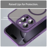 iPhone 15 Series MagSafe-Compatible Clear PC + Soft TPU Matte Case