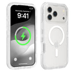 Clear PC+TPU Hybrid Shockproof Case with MagSafe Ring for iPhone 18 Series