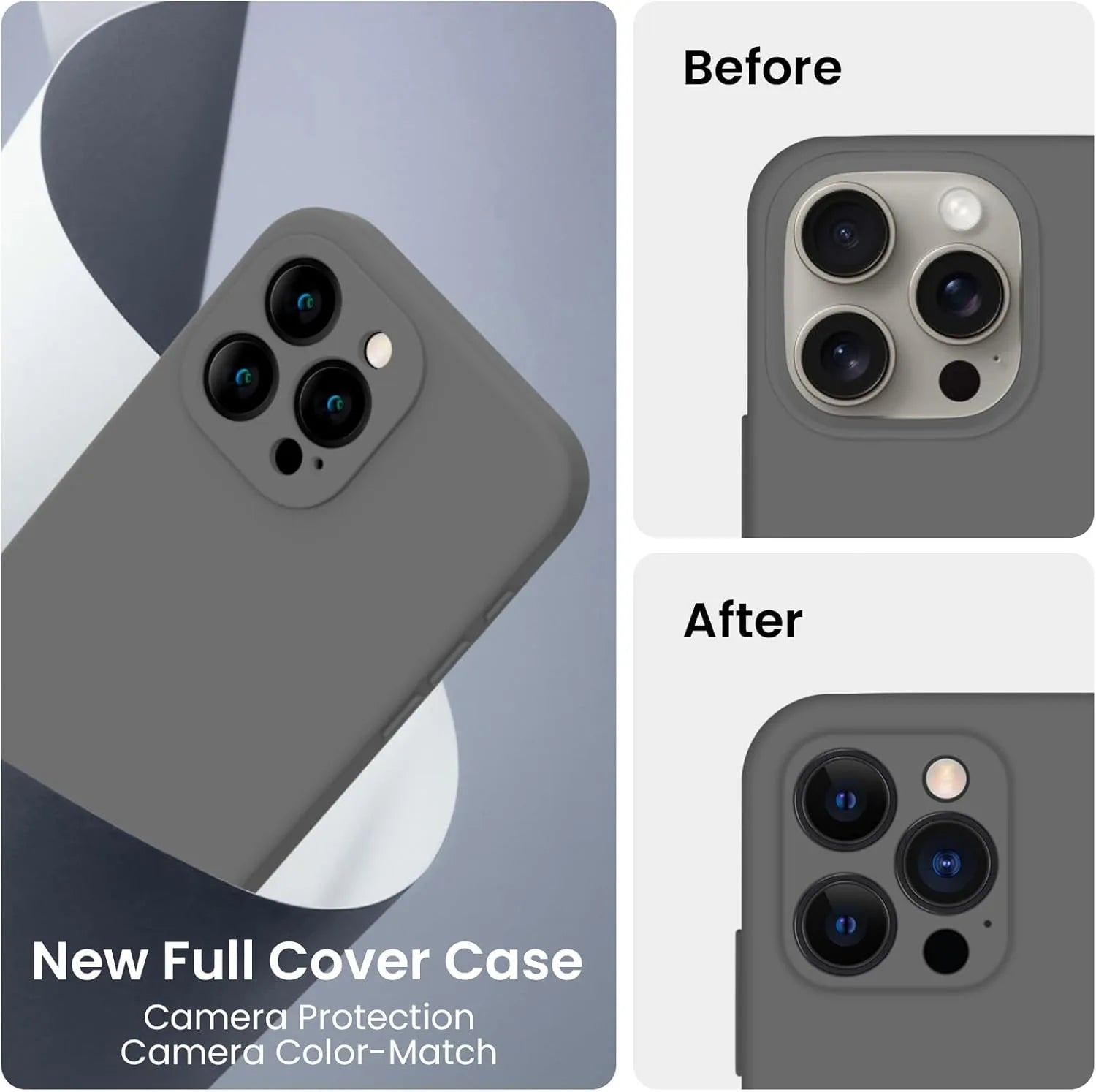 Premium Liquid Silicone Protective Case for iPhone 15 Series