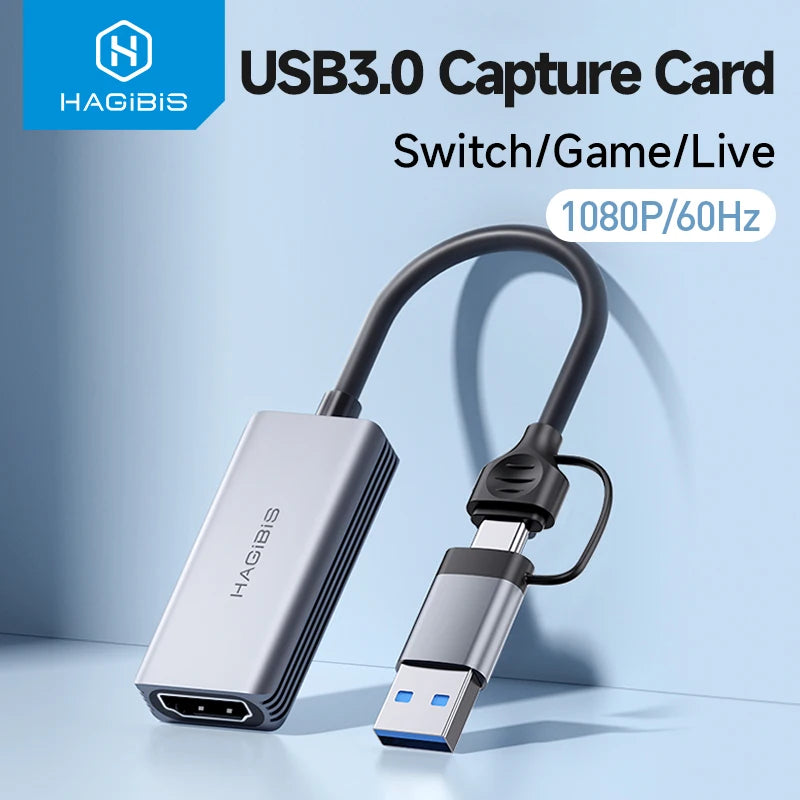 Hagibis USB 3.0 HDMI Video Capture Card