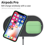 Inner Flocking Silicone and PC Keychain Case for AirPods Pro 2