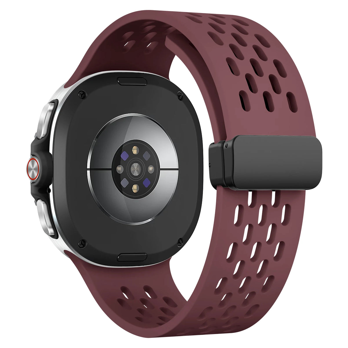 Perforated Silicone Sport Band with Magnetic Clasp for Samsung Galaxy Watch 9