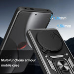 Xiaomi 15 Ultra 5G Protective Case with Magnetic Ring and Camera Cover