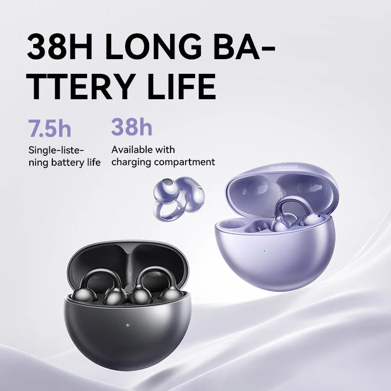 Sanag S6S Premium Open-Ear Wireless Sport Earphones with 3D Surround Sound